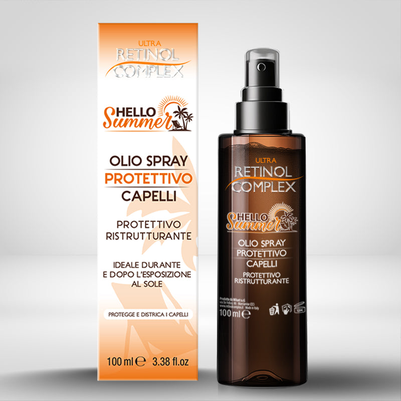 Olio Spray Protettivo Ristrutturante Capelli 100ml | Retinol Complex